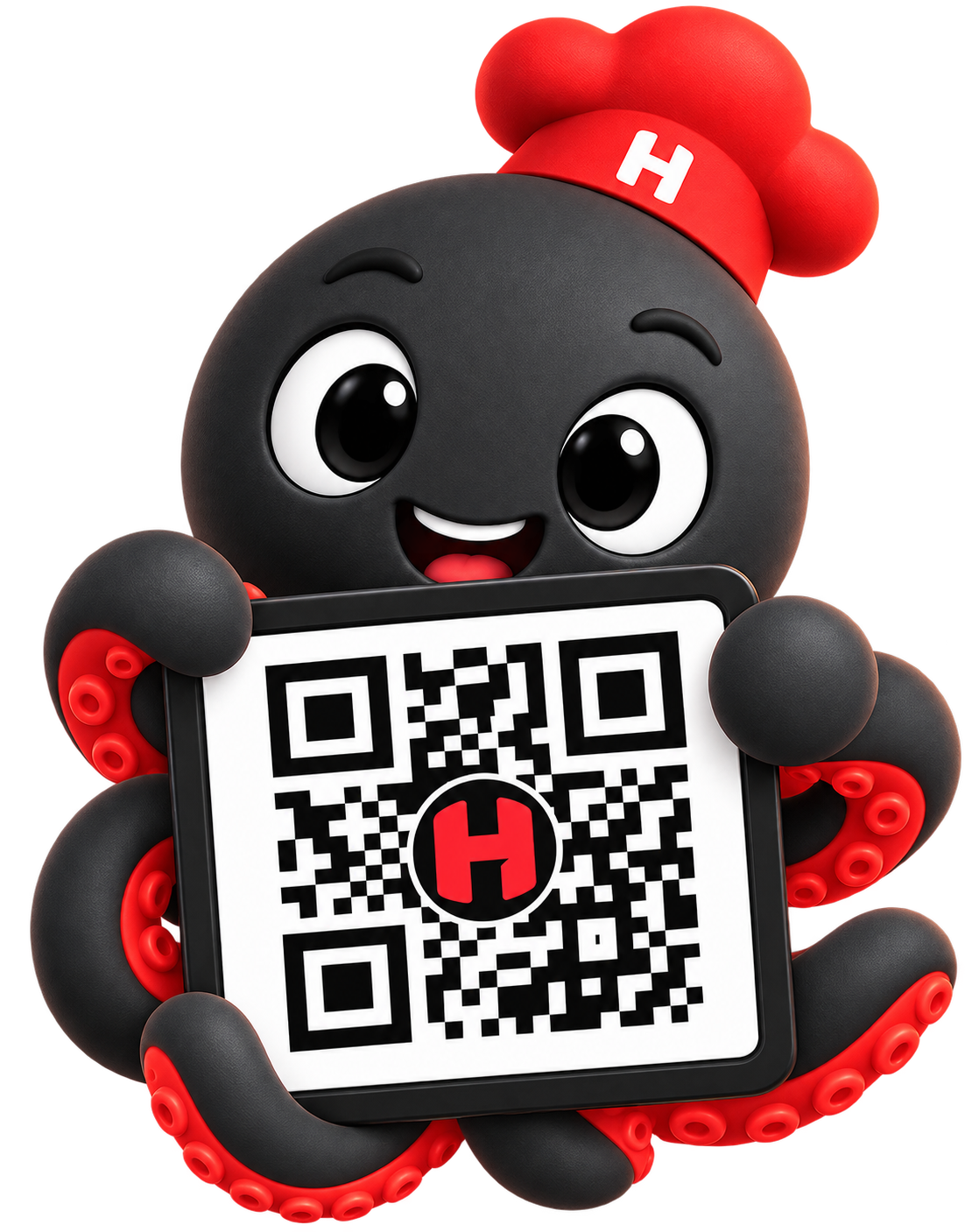Туки показва QR меню